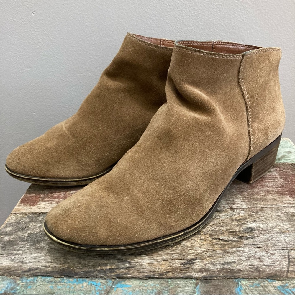 Lucky Brand Suede Ankle Boots 7.5